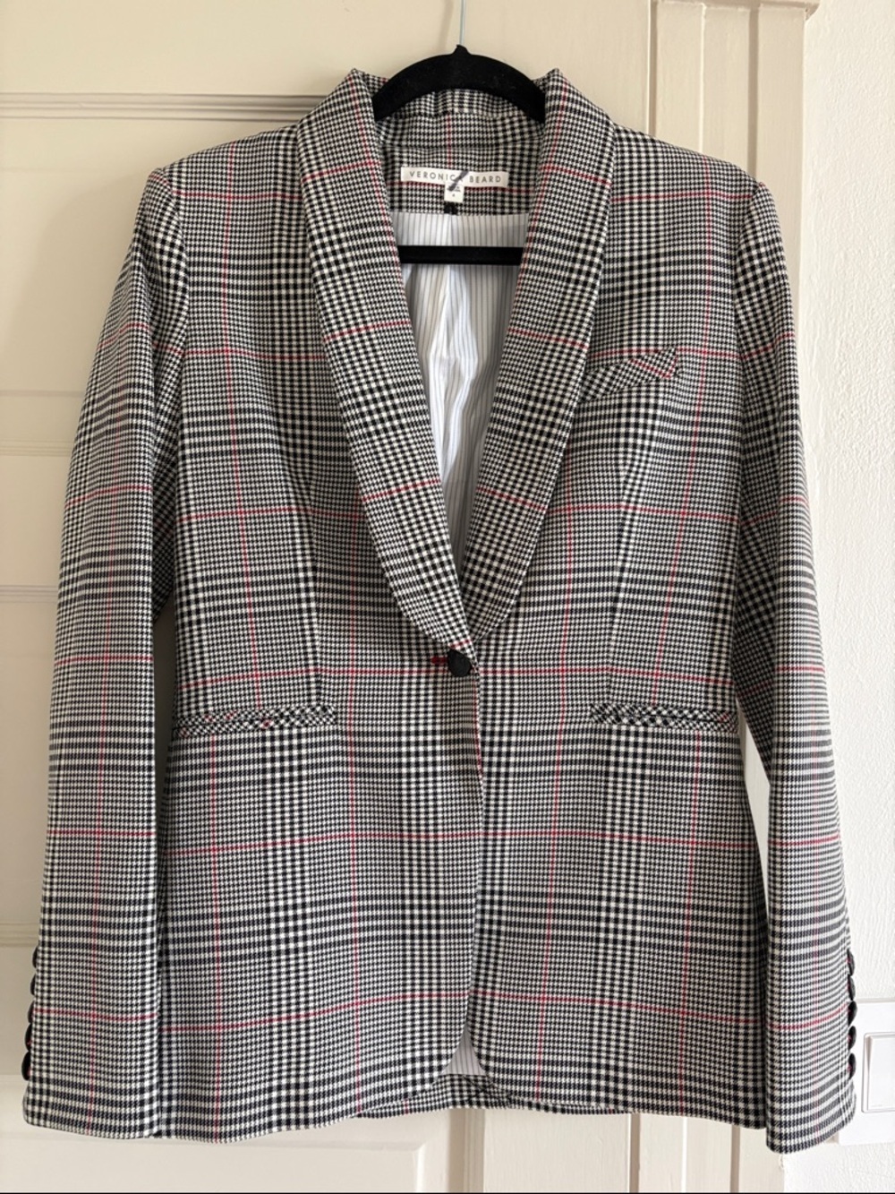 Veronica Beard Eva Dickey plaid blazer size 4